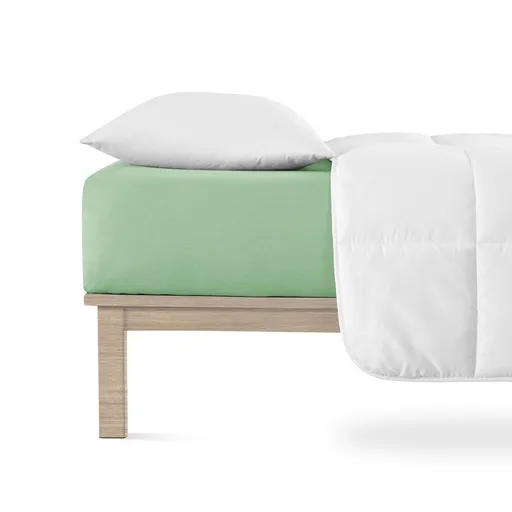 Cearșaf de pat 4Home jersey Lycra verde, verde deschis, 180 x 200 cm