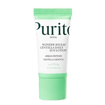 PURITO Loțiune de protecție solară pentru față SPF 50+ (Wonder Releaf Centella Daily Sun Lotion) 15 ml