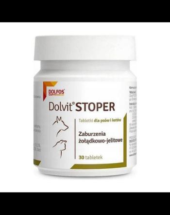 DOLFOS Dolvit Stoper 30 tab. supliment pentru diareea la caini si pisici