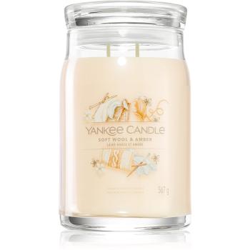 Yankee Candle Soft Wool & Amber lumânare parfumată 567 g