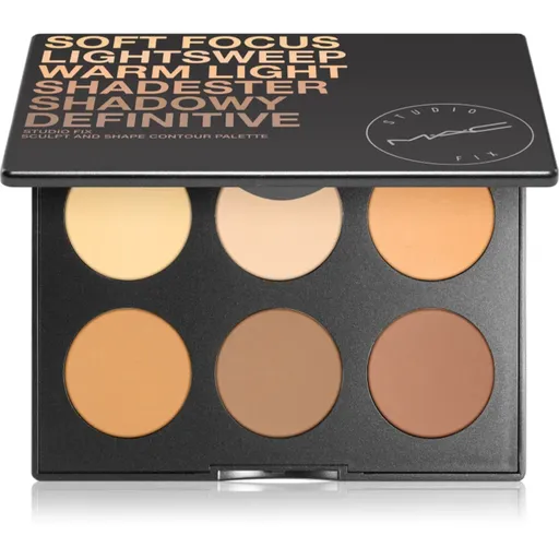 MAC Cosmetics Studio Fix Sculpt and Shape Contour Palette Patela pentru conturul fetei Medium Dark / Dark 14.4 g