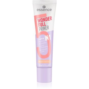 essence WONDER FULL fond de ten nuanțator lichid, sub machiaj 5 in 1 culoare 10 Light Medium 30 ml