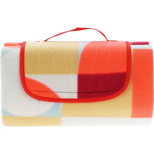 Pătură de picnic Retro cube 130 x 150 cm, roșu, roșu