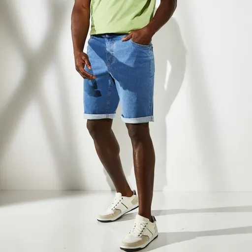 Bermude elastice din bumbac cu talie elastică