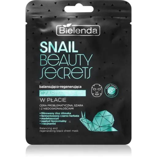 Bielenda Snail Beauty Secrets masca pentru regenerare pentru ten acneic 1 buc