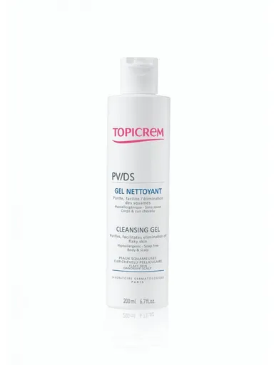Topicrem Gel de curățare pentru corp și scalp PV/DS (Cleansing Gel) 200 ml