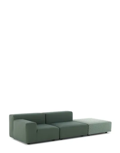 Canapea de grădină de design Kartell Liberty cu puf OBI CHECK — stil și confort pe terasa ta Culoare: verde salvie