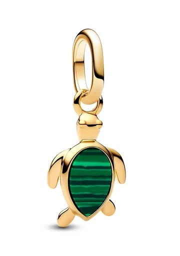 Pandora Pandantiv placat cu aur Broască țestoasă Mini Shine 763823C01