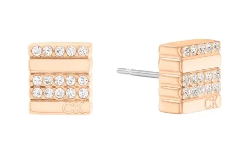 Calvin Klein Cercei frumoși din bronz cu cristale 35000372