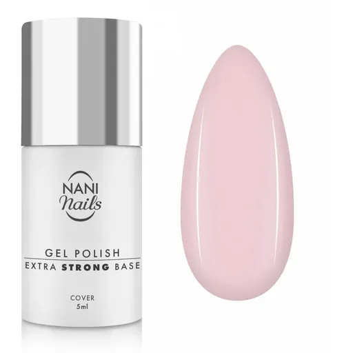 NaniNails Milky Pink lac intaritor de baza pentru unghii 5 ml