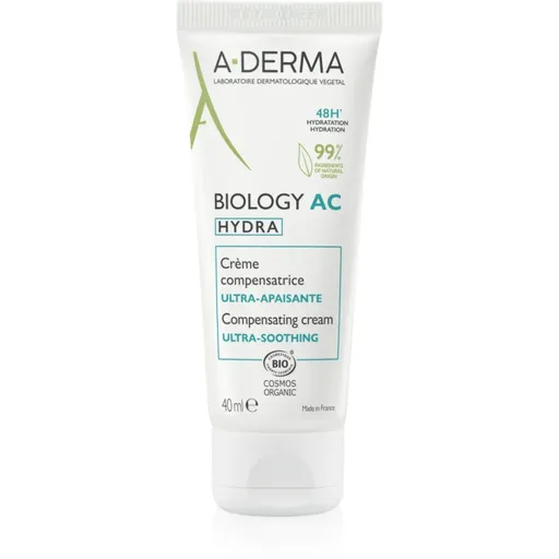 A-Derma Biology AC Hydra crema calmanta si hidratanta cu o eficienta de 48 h 40 ml