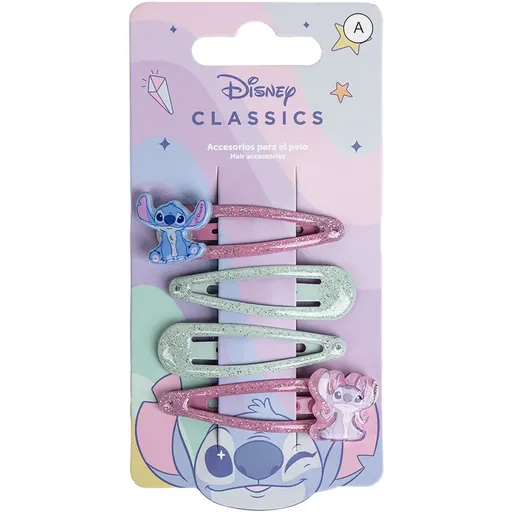 Disney Stitch Hair Accessories agrafe de par pentru copii 4 buc