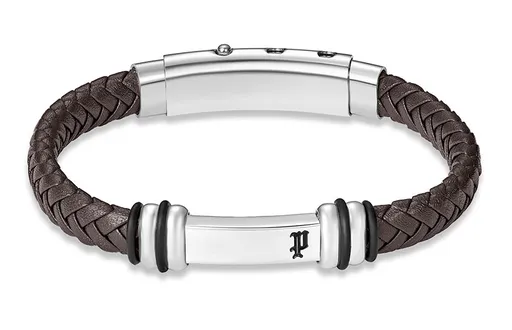 Police Brățară din piele pentru bărbați Highbridge PEAGB0041402