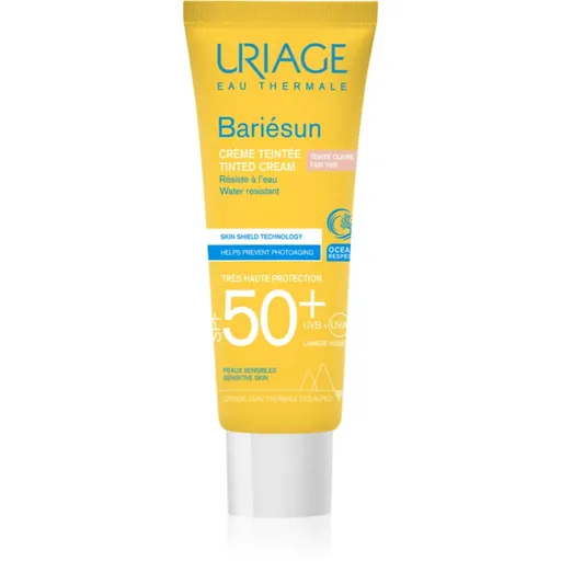 Uriage Bariésun Tinted Cream SPF 50+ crema de fata cu efect de protectie SPF 50+ culoare Fair tint 50 ml