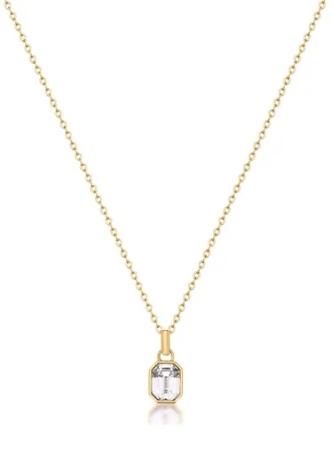 Brosway Colier strălucitor placat cu aur Symphonia BYM188 (lănțișor, pandantiv)
