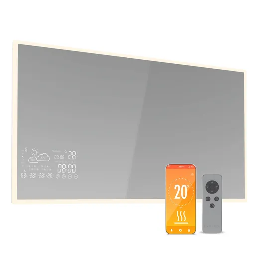 Blumfeldt Încălzitor cu infraroșu, Smart Mirror, Infraroșu, 600 W, IP44