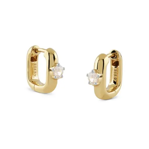 Guess Cercei ovali placați cu aur cu cristale strălucitoare Nuances JSBE04552JWYGT/U