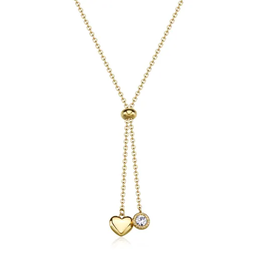 S'Agapõ Colier placat cu aur cu închidere glisantă Aurora SAR61