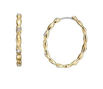 Fossil Cercei la modă rotunzi placați cu aur Sutton JF04816710