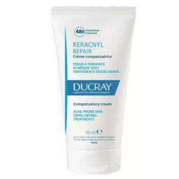 Ducray Cremă hidratantă pentru pielea slăbită de tratamentul dermatologic Keracnyl Repair (Compensatory Cream) 50 ml