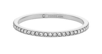Fossil Inel din oțel strălucitor Ellis Pavé JF04687040 54 mm