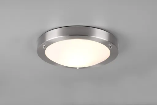 Plafoniera Condus, TRIO, 31.5x8 cm, 60W, 1x E27, metal, nichel mat