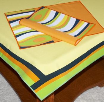 Obrus abstrakcie set-120 x 140 cm + 2 ks 30 x 45 cm