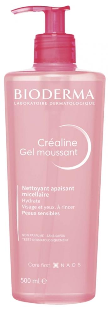 Bioderma Gel de curățare pentru piele sensibilă Créaline (Foaming Gel) 500 ml