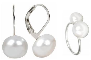 JwL Luxury Pearls Set de bijuterii perla cu discount JL0022 și JL0058