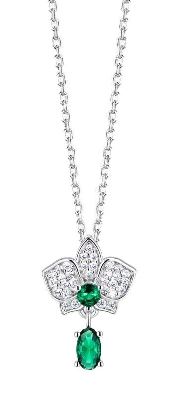 Preciosa Colier uimitor din argint Evergreen Royal Lagoon 5440 66