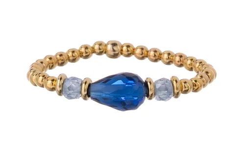 Alisia Inel placat cu aur, cu zircon și cristal AL5227.01.000.D 57 mm