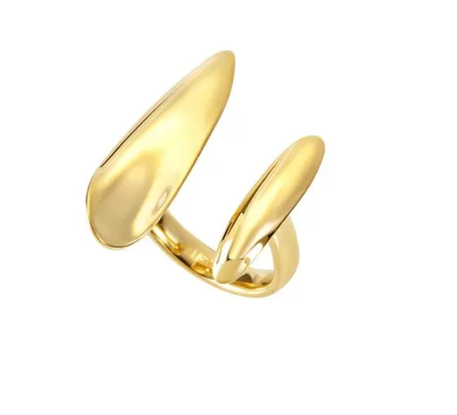 BREIL Inel deschis placat cu aur B WHISPER TJ3706