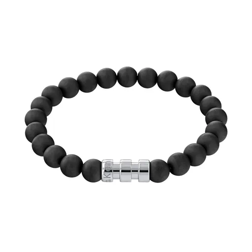 Calvin Klein Brățară elegantă din mărgele pentru bărbați, cu onix 35000104