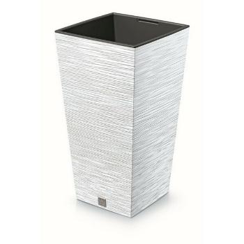 Ghiveci de flori FURU SQUARE 39,5 cm, alb, alb, 39 cm