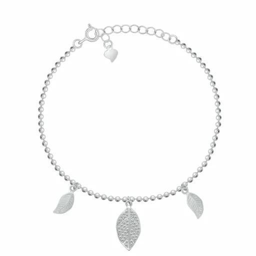 Brilio Silver Brățară fermecătoare din argint cu frunze BRC248W
