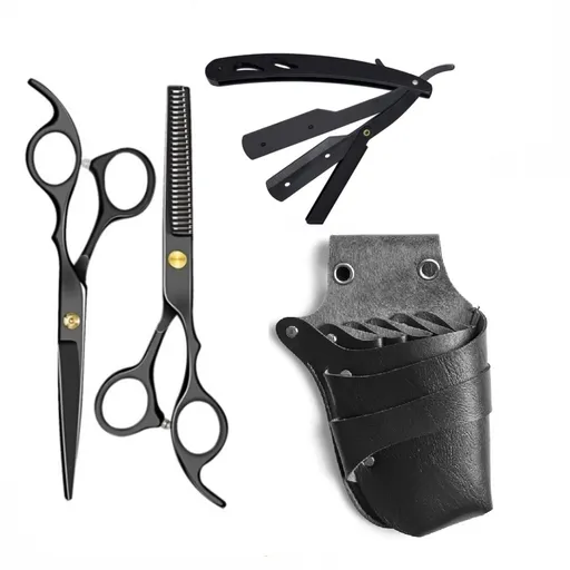 Set kit frizerie coafor foarfeci tuns filat brici brau Getta