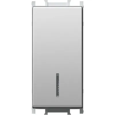 Modul Int. Simplu 1M 16A IP20 Argintiu, TEM Modul TEM-SM10ESIN-U