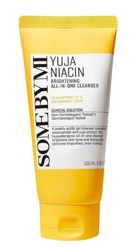 Some By Mi Gel facial de curățare 3 în 1 Yuja Niacin (Brightening All-In-One Cleanser) 100 ml