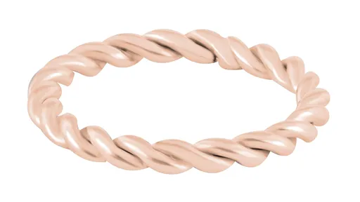 Troli Inel modern placat cu aur roz 50 mm