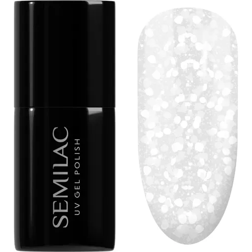 Semilac UV Hybrid Crushed_ICE unghii cu gel folosind UV / lampă cu LED culoare 490 Ice Crushed 7 ml