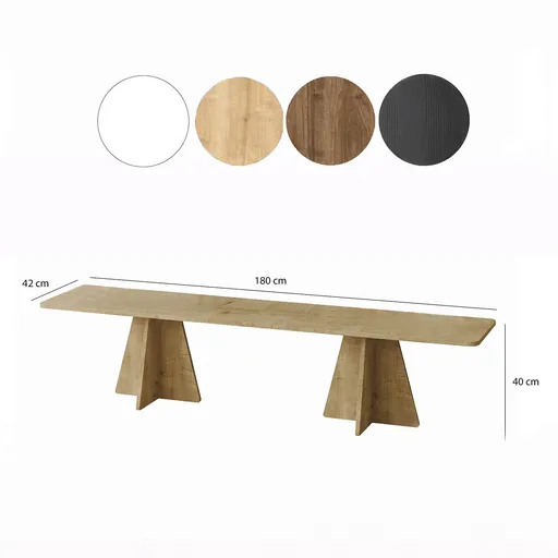 Comoda TV, Hanah Home, Mushroom, 180x40x42 cm, Maro