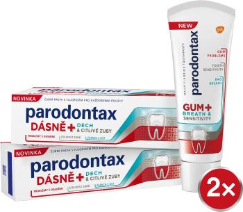 Parodontax Pastă de dinți pentru probleme cu gingiile, respirația și sensibilitatea dentară Gum and Sensitive Duo 2 x 75 ml