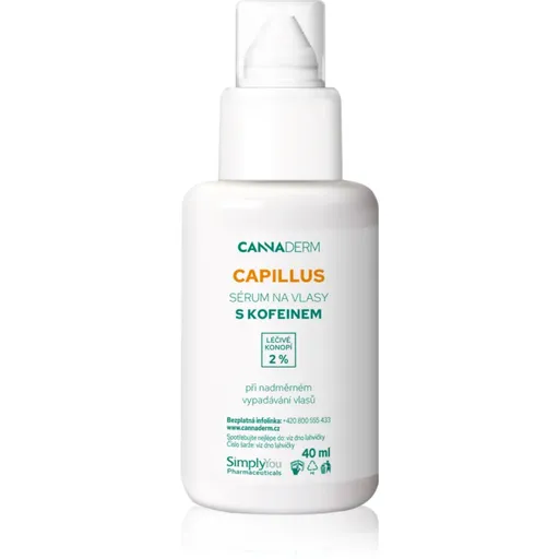 Cannaderm Capillus Caffeine hair serum ser de păr cu cafeina 40 ml