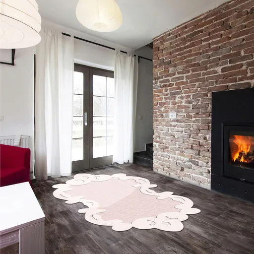 Covor, Aln600Fg416Pu02, 80x150 cm, Roz pudra