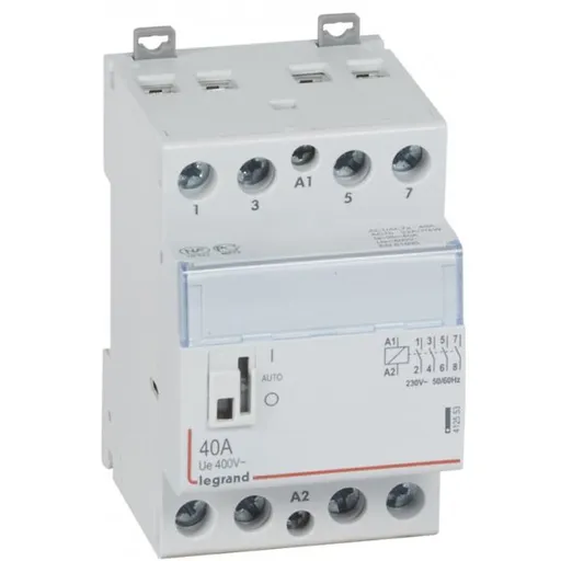 Contactor pe sina DIN CT 230V 4NO 40A cu maneta Legrand 412553