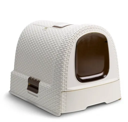 Toaletă de pisici Curver RATTAN, bej, bej