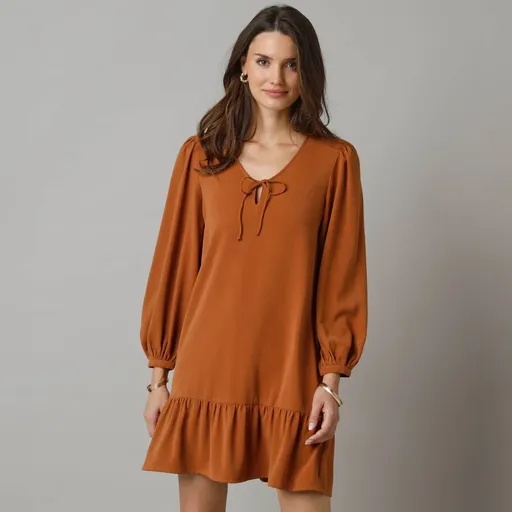 Rochie scurtă de culoare uni