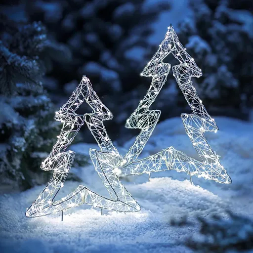 Copac decorat cu LED-uri pentru perete