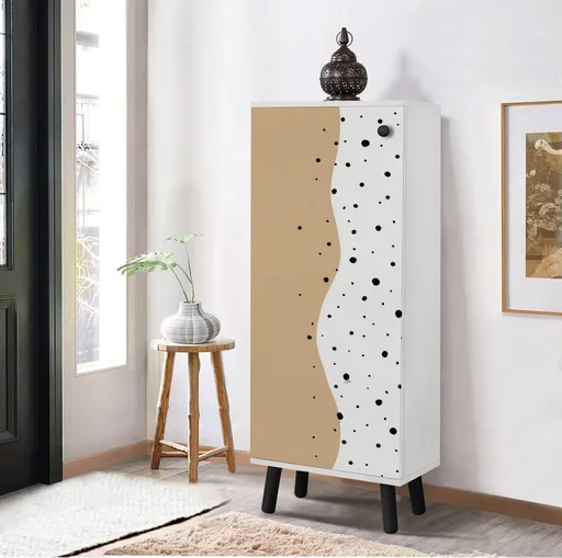 Pantofar, Hanah Home, Vegas, 50x135x38 cm, Alb/Negru