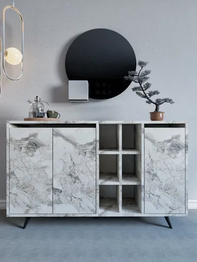 Consola, Hanah Home, Seria, 140x86x40 cm, Marmura Ephesus